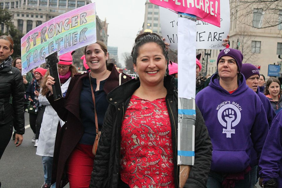 Sprache schafft Realität - Demo des Womens March