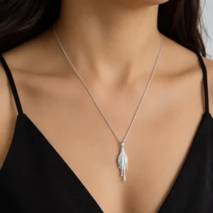 Vulva-Halskette aus 925er Sterling Silber