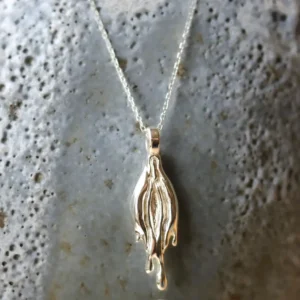 Vulva-Halskette aus 925er Sterling Silber