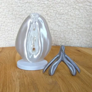Vulva- und Klitorismodell im Maßstab 1:1 (seidenweiß)